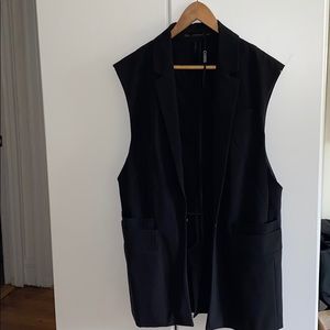 Zara oversized boyfriend vest blazer sz M